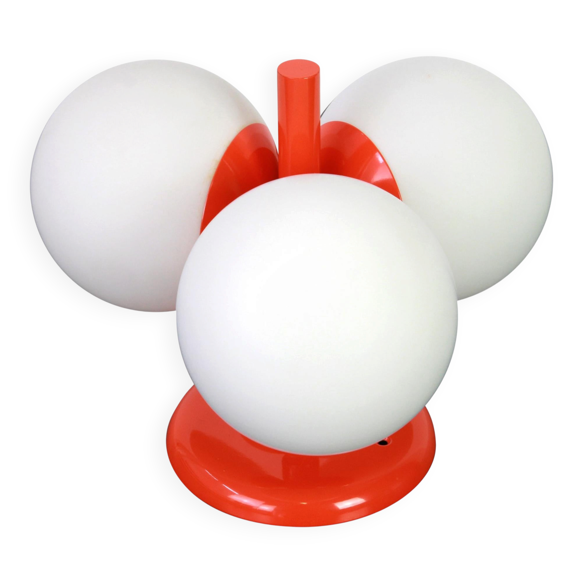 Small mid-century wall sconce in orange by Kaiser, Germany, 1960s