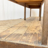 Large wooden draper table, early twentieth century