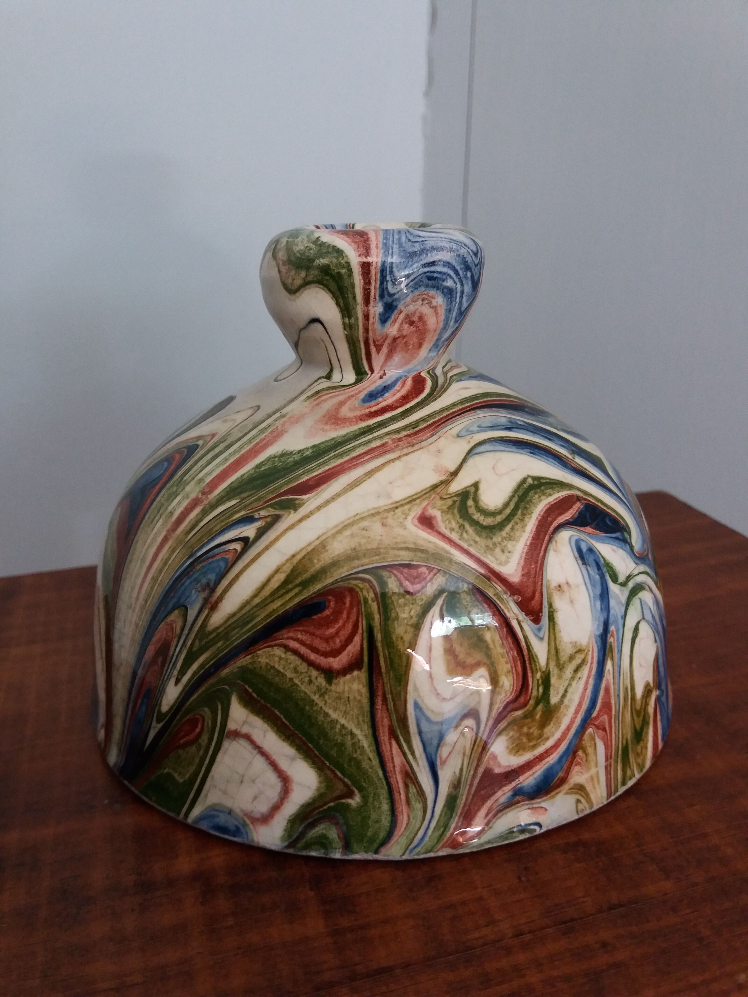 Butter bell in marbled ceramic