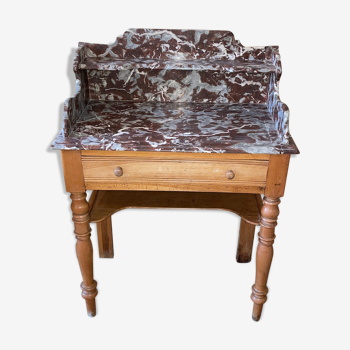 Old dressing table with marble tray