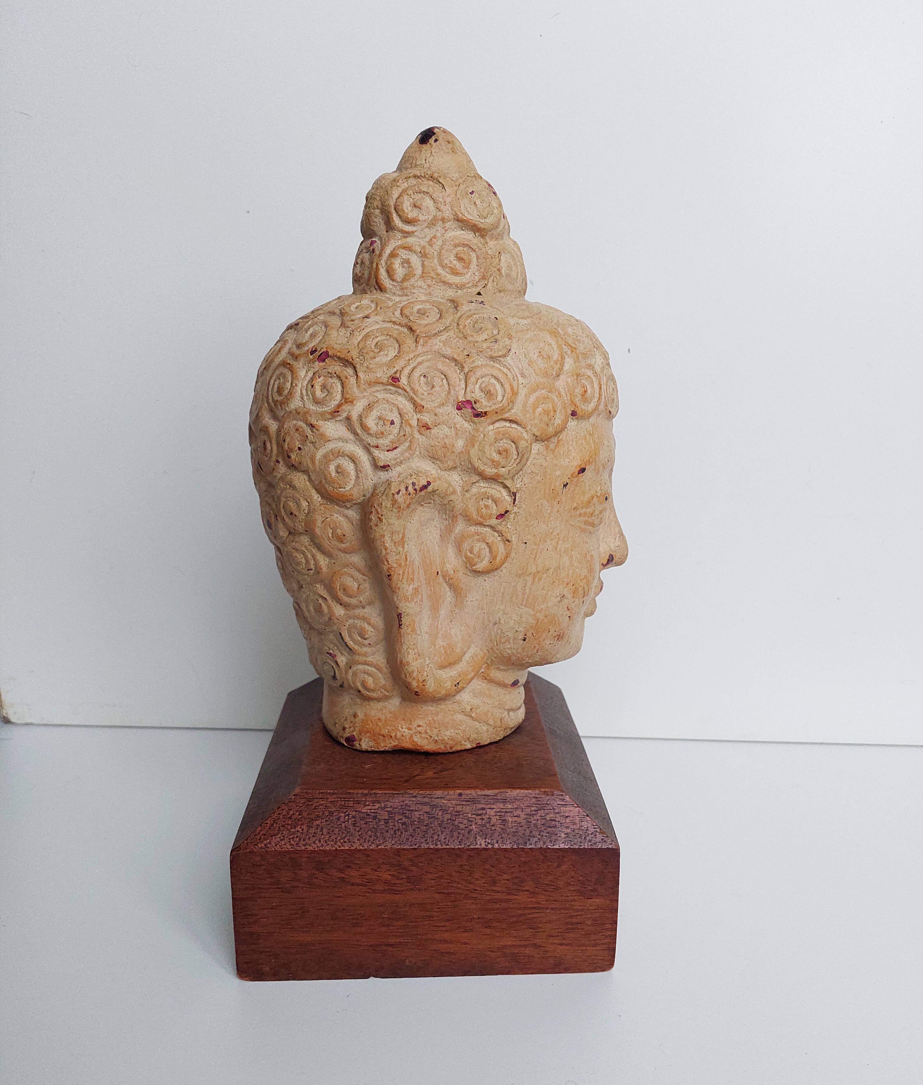 Terracotta Buddha Head