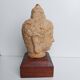 Tête de Bouddha en terre cuite