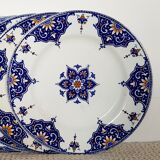 Set of 4 flat plates Model Alexandra Lunéville