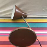 Office lamp workshop metal brown - flexible arms chrome 70vintage