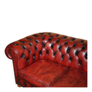 Vintage leather Chesterfield sofa