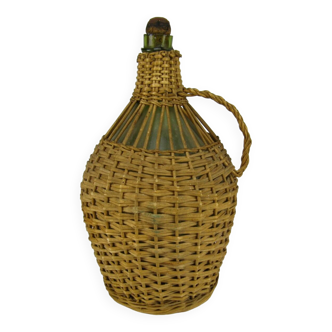 Straw green demijohn