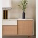 Enfilade -buffet bas . laque et fibre naturelle . marque red edition