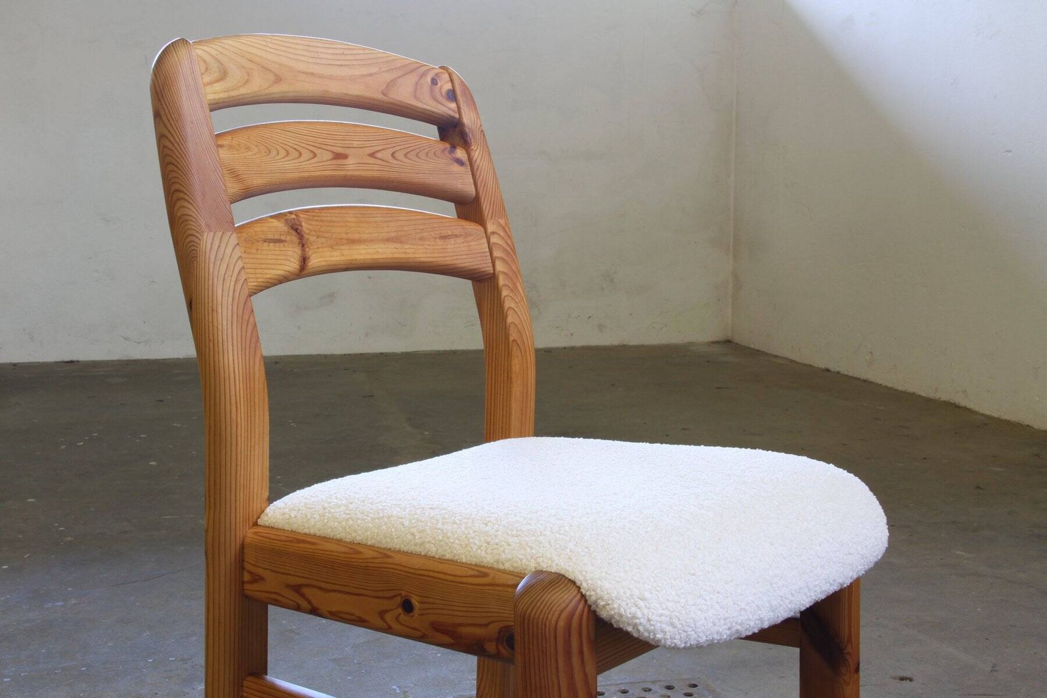 Vintage Danish pine dining chairs att. to Dyrlund, 1970s-1980s, set of 6