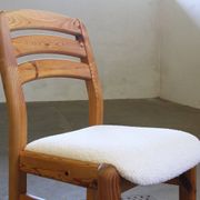 Vintage Danish pine dining chairs att. to Dyrlund, 1970s-1980s, set of 6