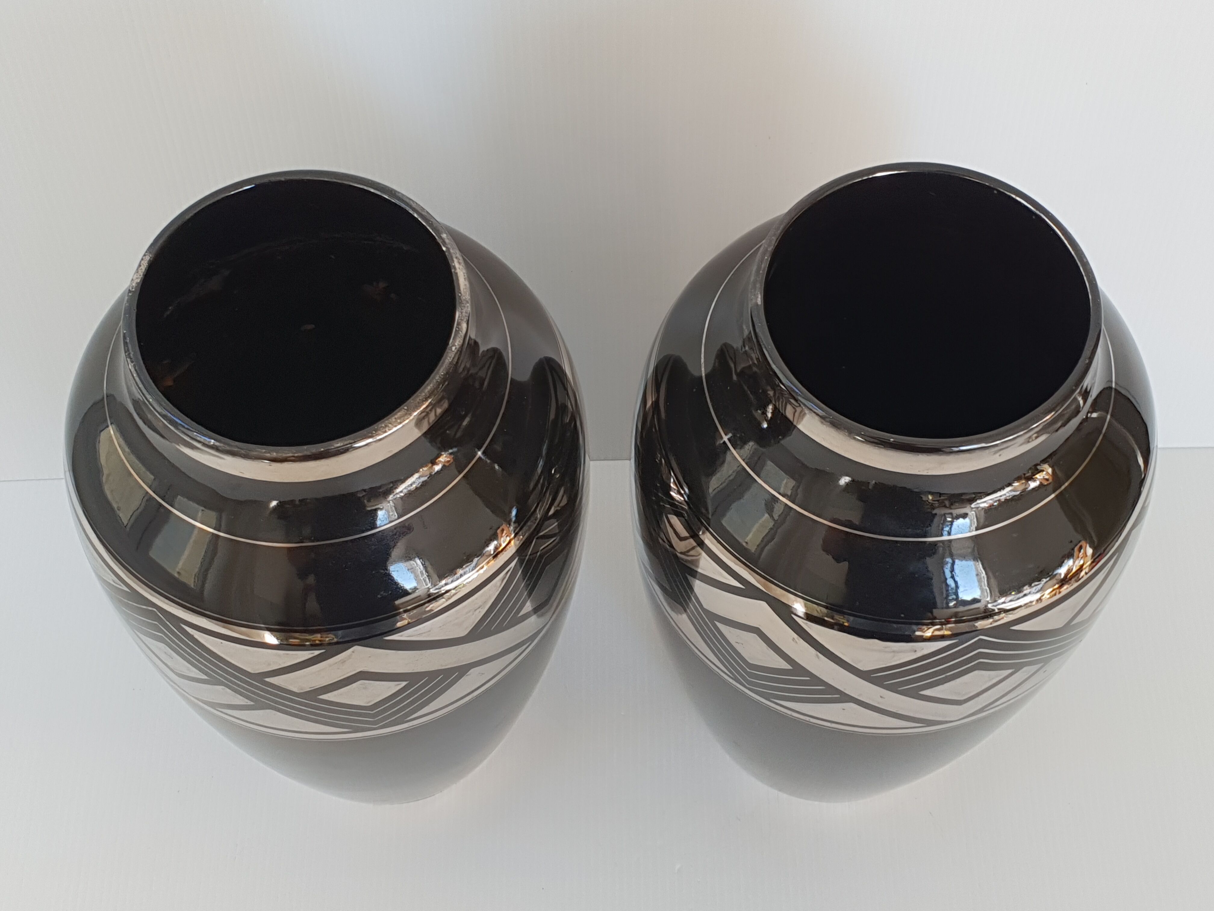 Pair of art deco vases