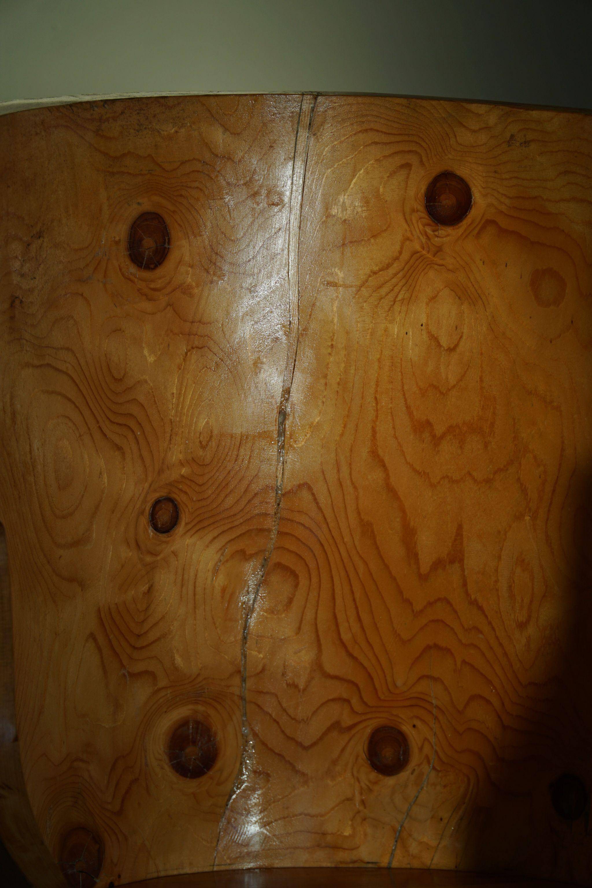 Sculptural Wabi Sabi Brutalist Chair in Solid Pine, Swedish, 1960s