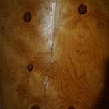 Sculptural Wabi Sabi Brutalist Chair in Solid Pine, Swedish, 1960s