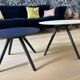 Lot de 2 tables basses Imperial Line UFO – Fenix bleu & marbre blanc