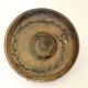 Green ceramic plate signed vintage