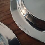 4 Gallia Christofle silver-plated bottle coasters