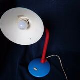 Vintage desk lamp multi-colored articulated design