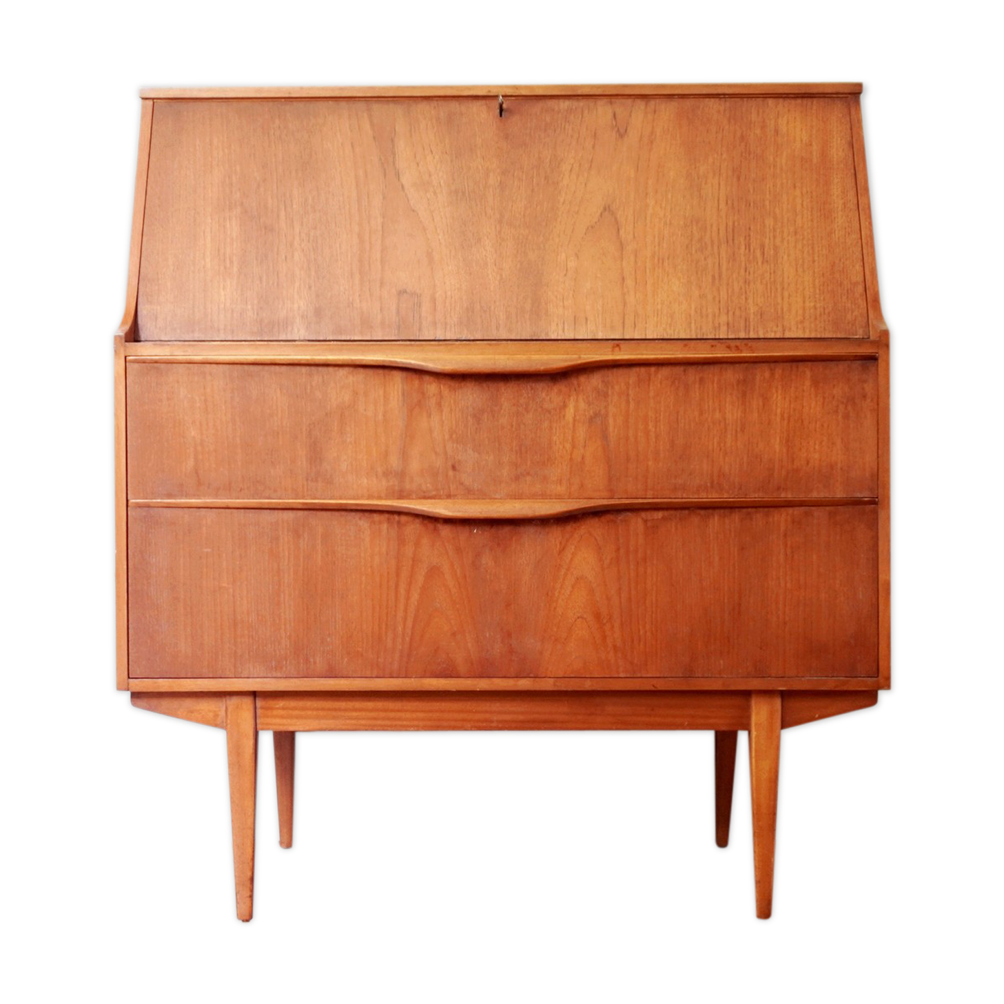 Vintage Scandinavian secretary in teak