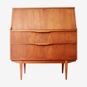 Vintage Scandinavian secretary in teak