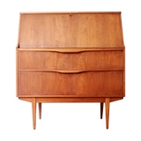 Vintage Scandinavian secretary in teak