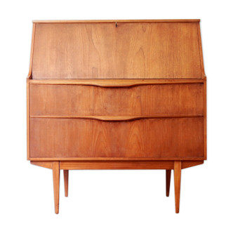 Vintage Scandinavian secretary in teak