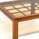 Brutalist Italian coffee table by Caccia alla Volpe for Linea Arredo