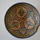 Ancient berbere ceramic dish signed north africa