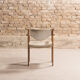 Scandinavian rosewood chairs with armrests, velvet fabrics (x6)