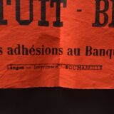 Poster "Inauguration Holiday Hall" - Pujols-sur-Ciron - 1935