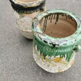 Set of two Tamgroute terracotta jars