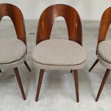 Set of 4 chairs by Antonin Suman for Tatra Nabytok 1960
