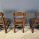 Vintage brutalist dining chairs, set of 6 - 1960s