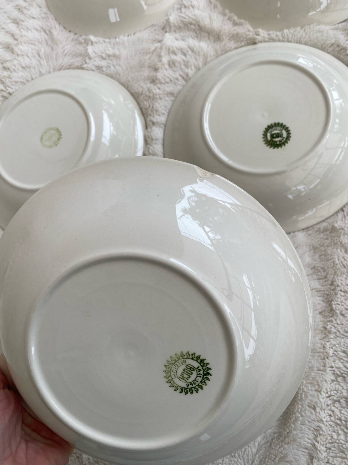 Boch service La Louvière walnut model