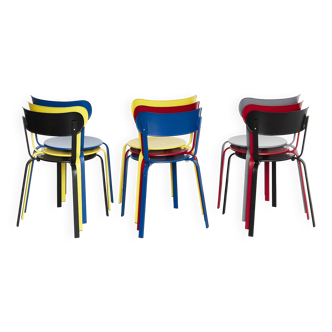 Chaise Patrick Norguet « Stil S48 » pour Lapalma I Lot de 9
