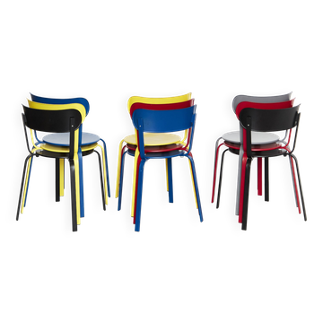 Chaise Patrick Norguet « Stil S48 » pour Lapalma I Lot de 9