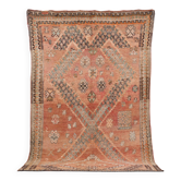 Tapis Boujaad vintage fait main 167 x 262 cm - Tapis en laine berbère - Tapis fait main