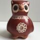 Ceramic Sculpture Figurine Whistle Call Owl Tawny Owl Nazca Chimu..