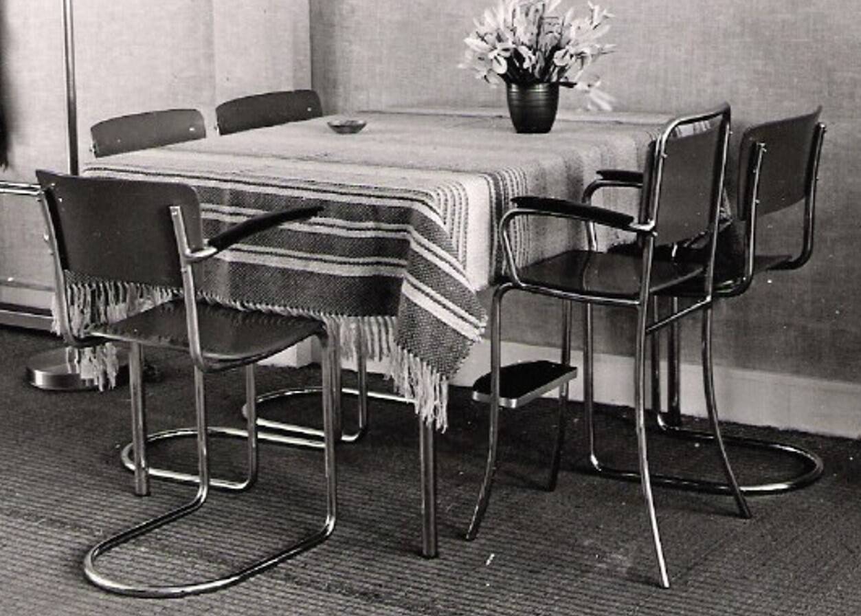 Chaise Bauhaus des années 1930 par W.H. Gispen