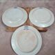 Set of 3 large antique plates, W. Adams & Sons, Etruscan Border design, Victorian Era.
