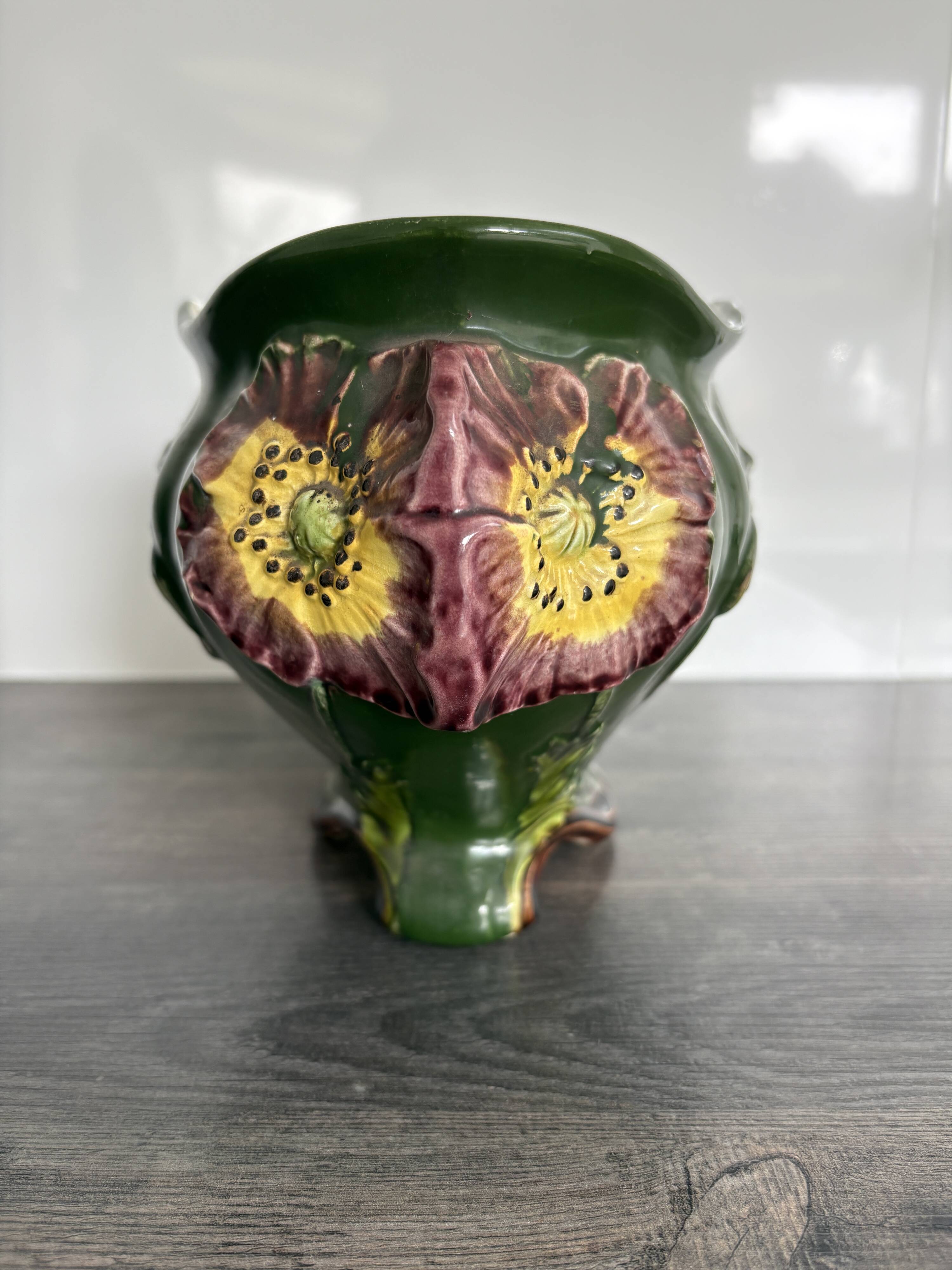 Large antique planter De Bruyne Frères 1900