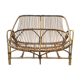 Vintage rattan bench