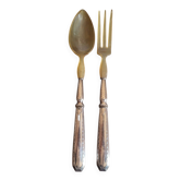 Silver salad cutlery Minerva hallmark