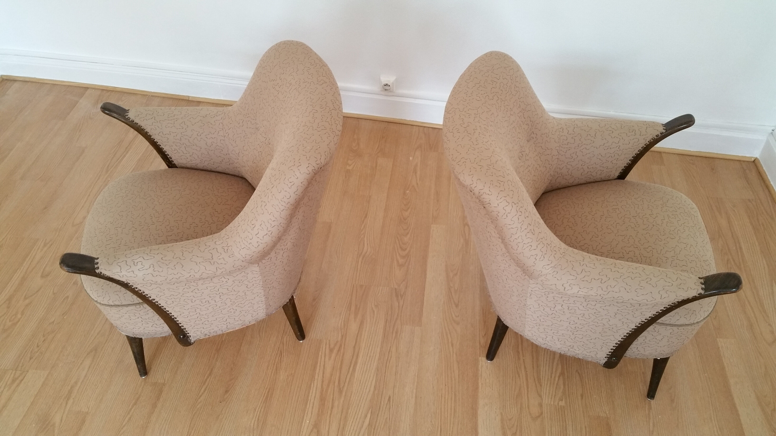 Danish chair organic 50s/60s (two are available)
