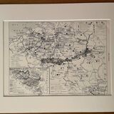 Map of Belgium from 1928