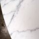 Large round Carrara marble table, Italy, 1970s