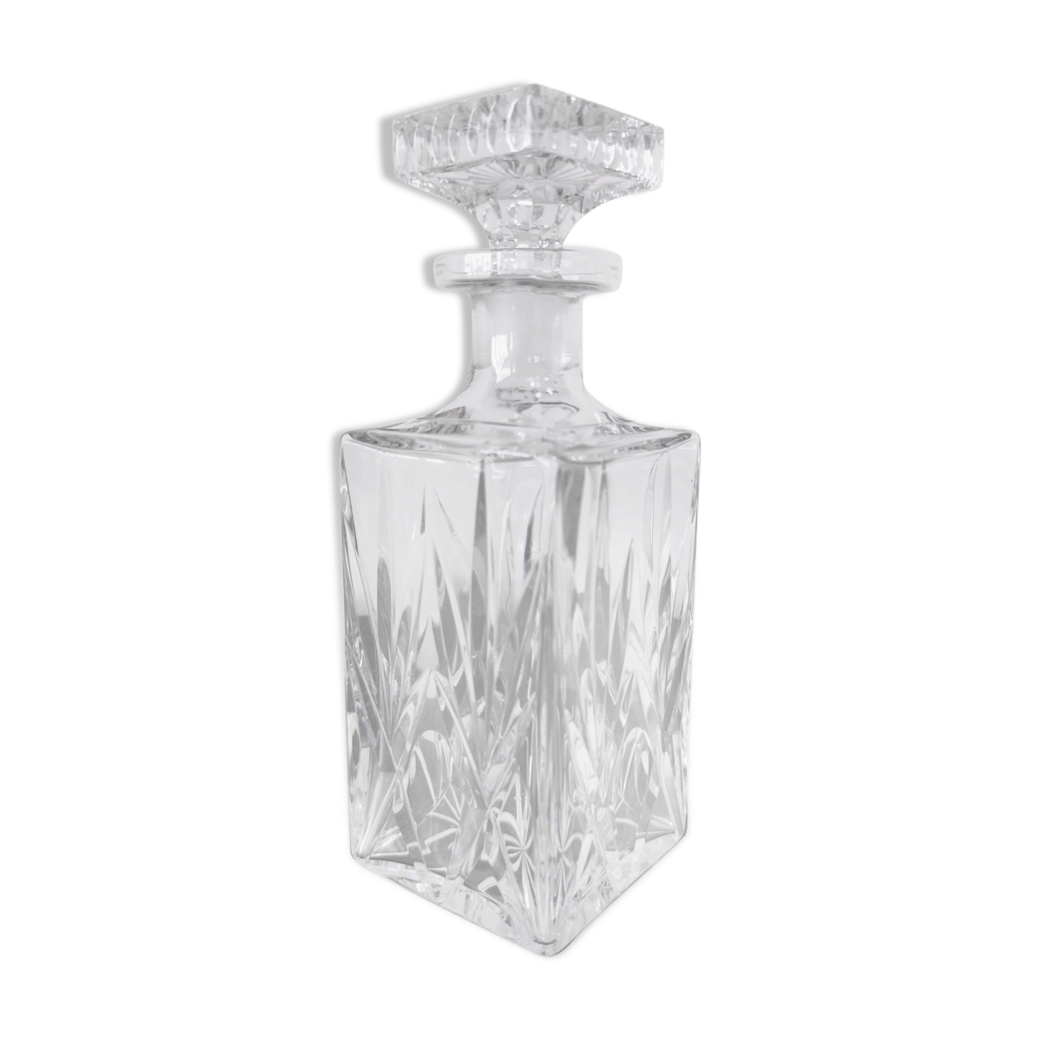 Cut glass whiskey decanter