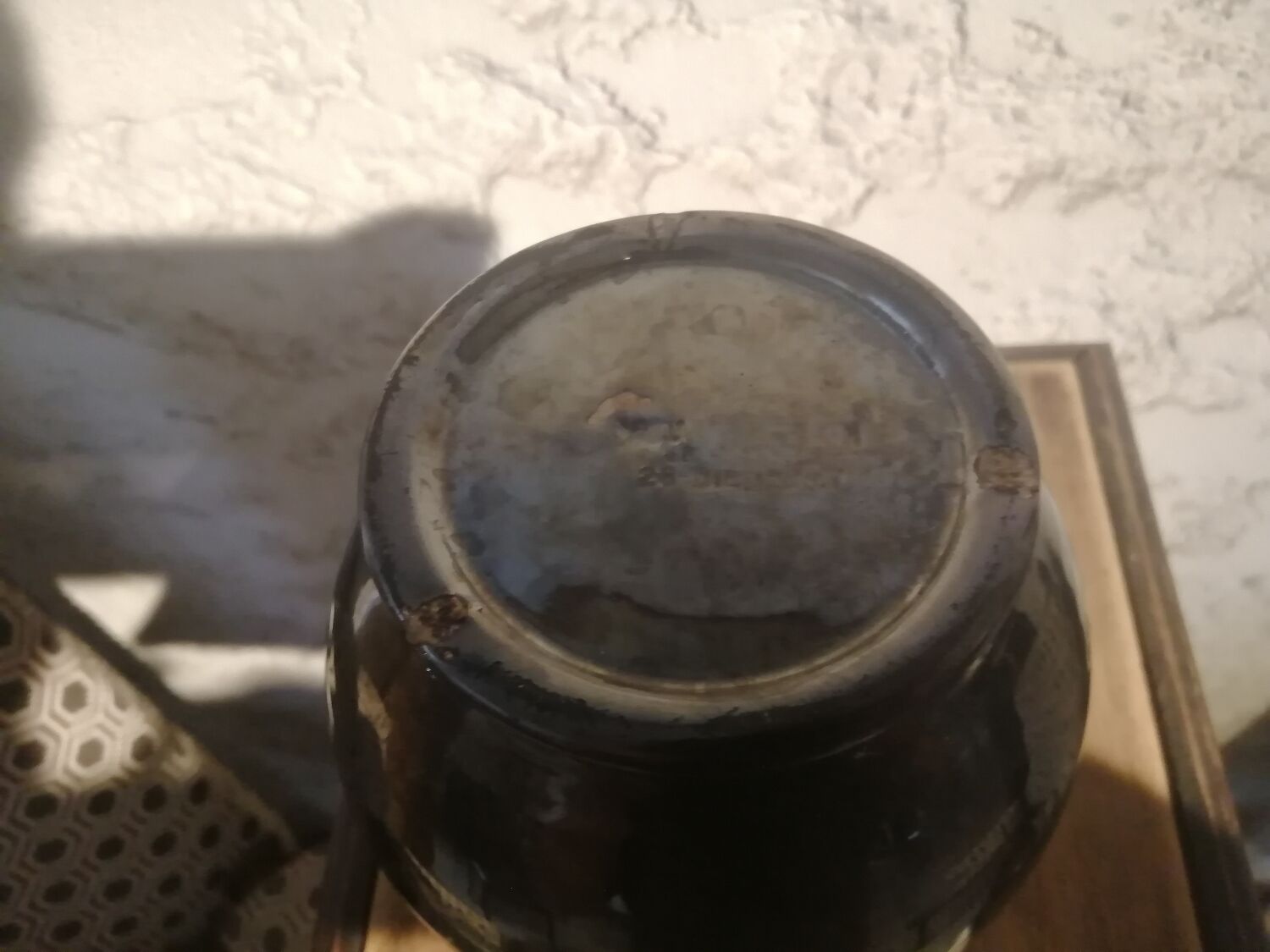 Vase dieulefit, tin enamel