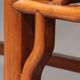 Rare Hongmu comb-back armchairs, hand-carved, late Qing dynasty, Asia