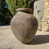 Ancient terracotta pottery jar from the 19th century