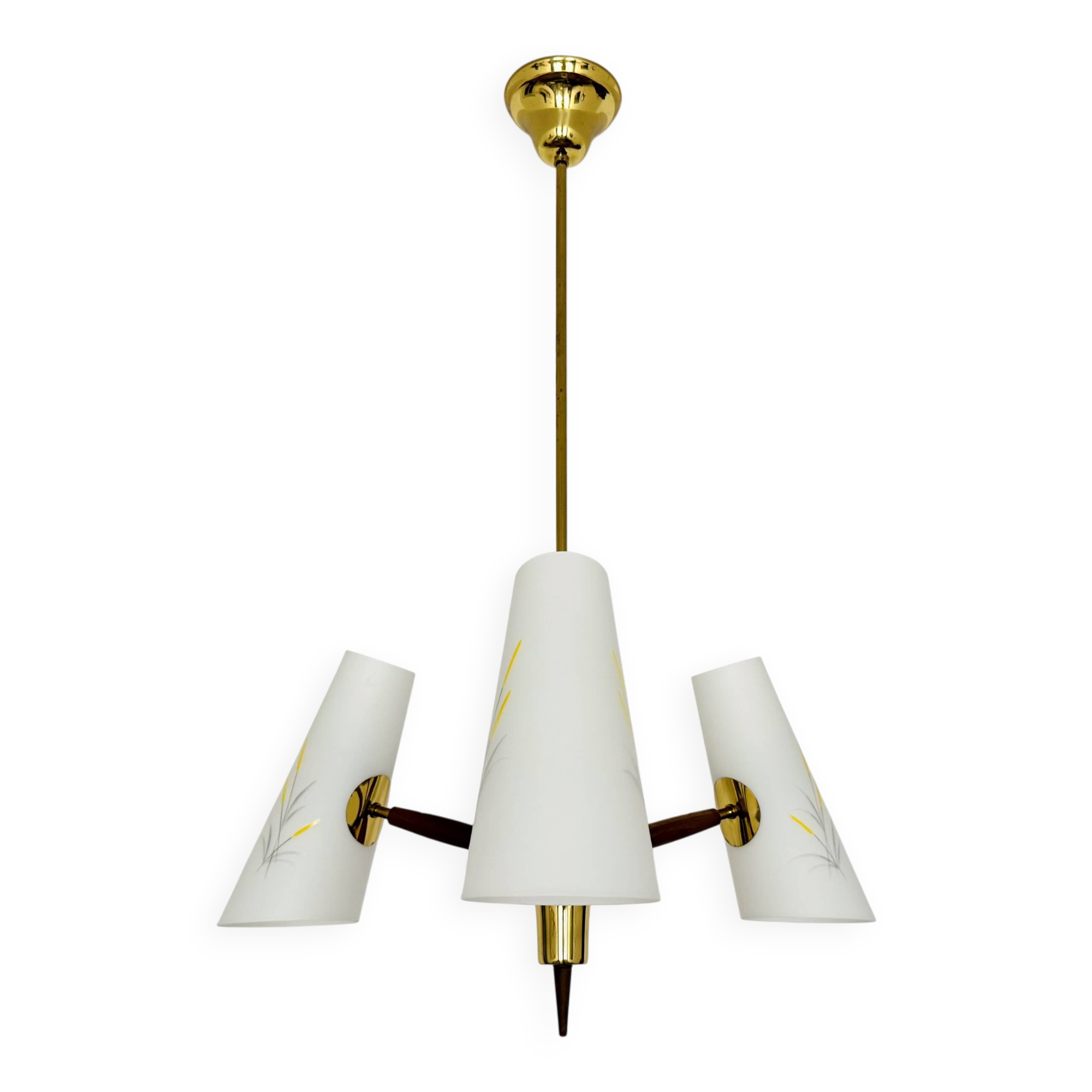 Brass Chandelier by Rupert Nikoll