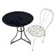 Napoleon III wrought iron pedestal table